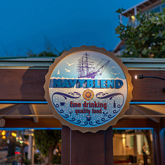 The Navy Blend bar